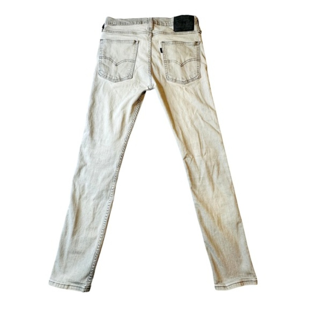 Levis Jeans Mens‎ 30x29 Gray Skinny Stretch Denim 5 Pocket Zip Fly W32 L32 Tag